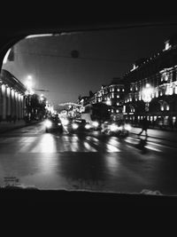 City street at night