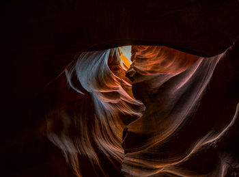 Low angle view of rock formation