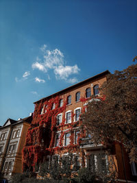 Low angle view of buildings against sky