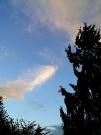 Low angle view of cloudy sky