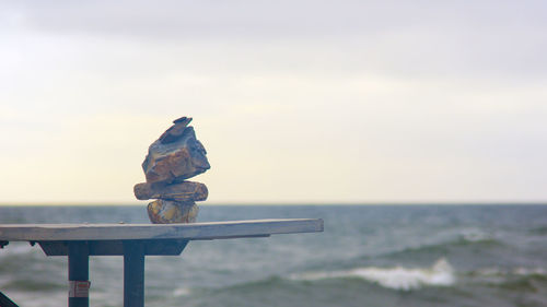 Close-up of sea against sky