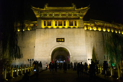 Crowd at night