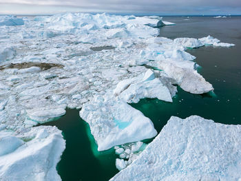 Aerial view of sea