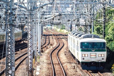 Train on railroad track