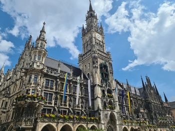 Low angle view of historic building against sky