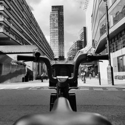 Photo of boris bike in barbican, london