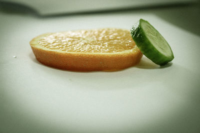 Close-up of fruit on table