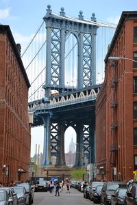 Suspension bridge in brooklyn