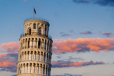 The leaning tower of pisa, the heart of the square of miracles, italy