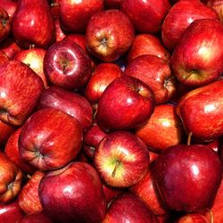 Full frame shot of red chili peppers