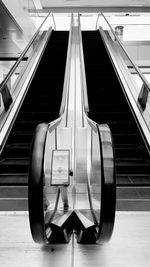 View of escalator