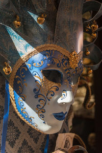 Close-up of mask