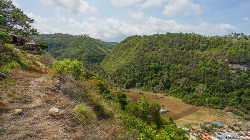 Scenic view of landscape against sky