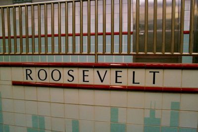 Information sign on wall