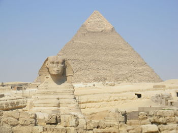 View of sphinx in a desert