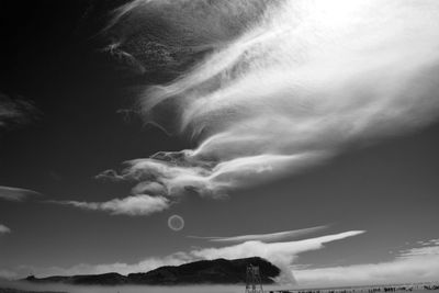 Low angle view of cloudy sky