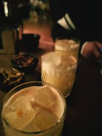 Close-up of drink in glass