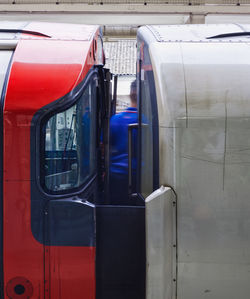 Train at railroad station