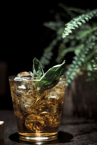 Close-up of drink on table