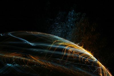 Light painting at night