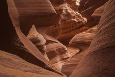 Rock formations in cave