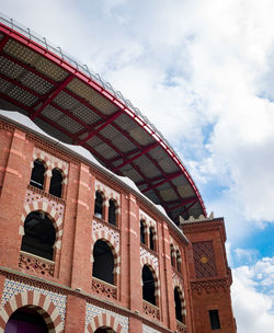 Low angle view of historical building against sky