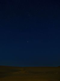 Low angle view of sky at night