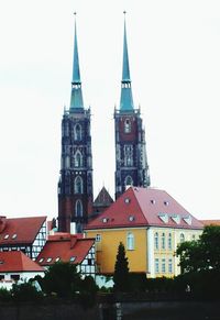 Low angle view of clock tower