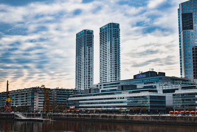 Low angle view of buildings against sky