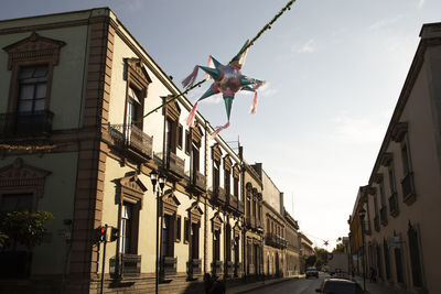 Low angle view of buildings against sky