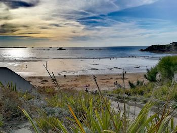 Scenic view of sea against sky