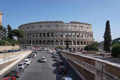 View of historical building against clear sky