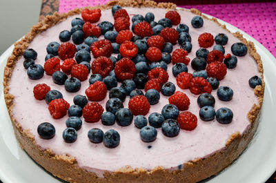 Close-up of dessert in plate