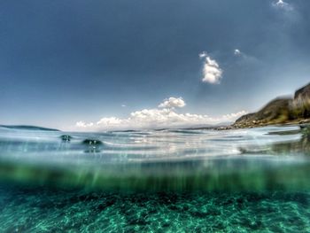 Scenic view of sea against sky