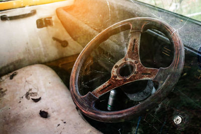 Close up of wheel