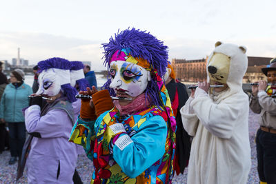 People performing at carnival