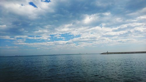 Scenic view of sea against sky