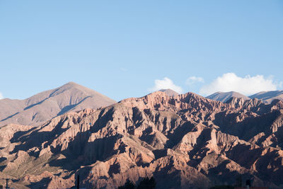 Scenic view tilcara landscape in argentina