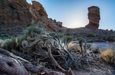 View of rock formation