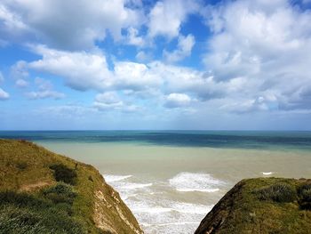 Scenic view of sea against sky