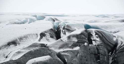 Scenic view of snow covered landscape