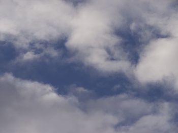 Low angle view of clouds in sky