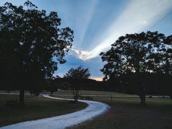 Road passing through landscape