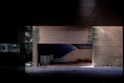 View of staircase in building