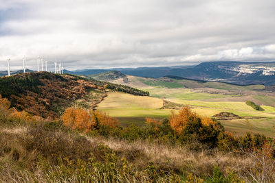 Scenic view of landscape against sky