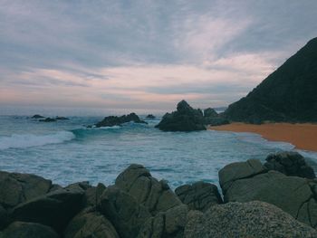 Scenic view of sea against sky