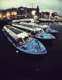 Boats in harbor