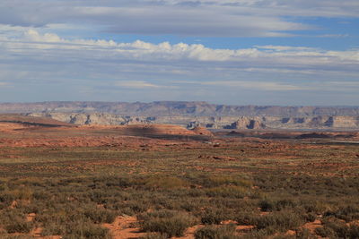 Landscape against sky