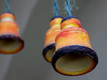 Close-up of decorations hanging