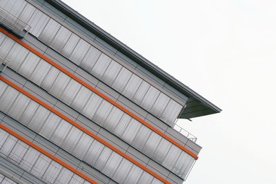 Low angle view of building against clear sky